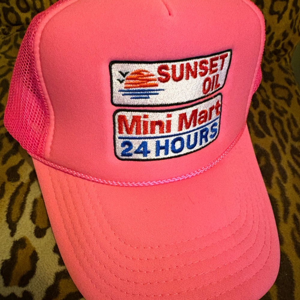 Supreme Pink Mesh Cap with Embroidered Logo